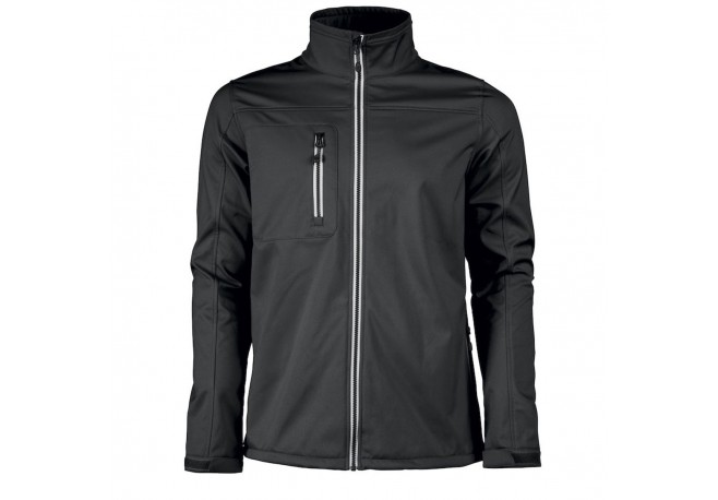 Veste softshell zip contrasté