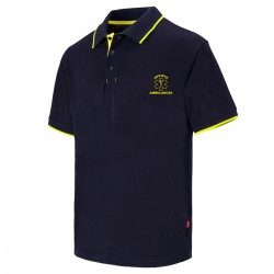 Polo mixte liseré jaune