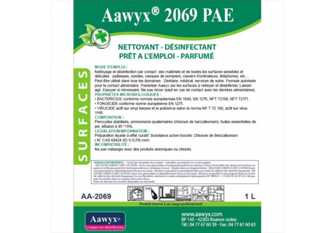 Nettoyant désinfectant PAE parfumé