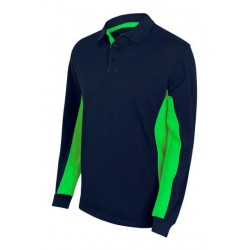 POLO BICOLORE MANCHES LONGUES